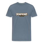 Dorfkind 2 Männer Premium T-Shirt - Blaugrau