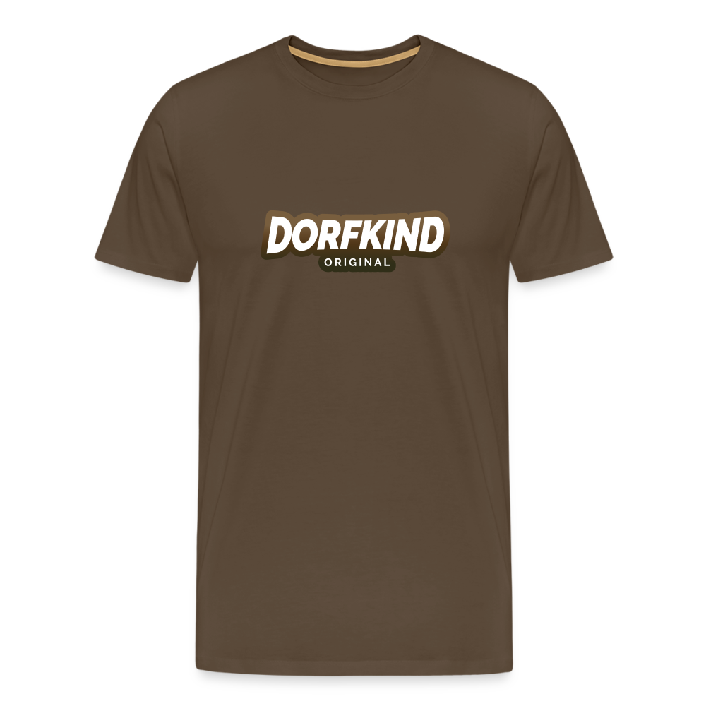 Dorfkind 2 Männer Premium T-Shirt - Edelbraun
