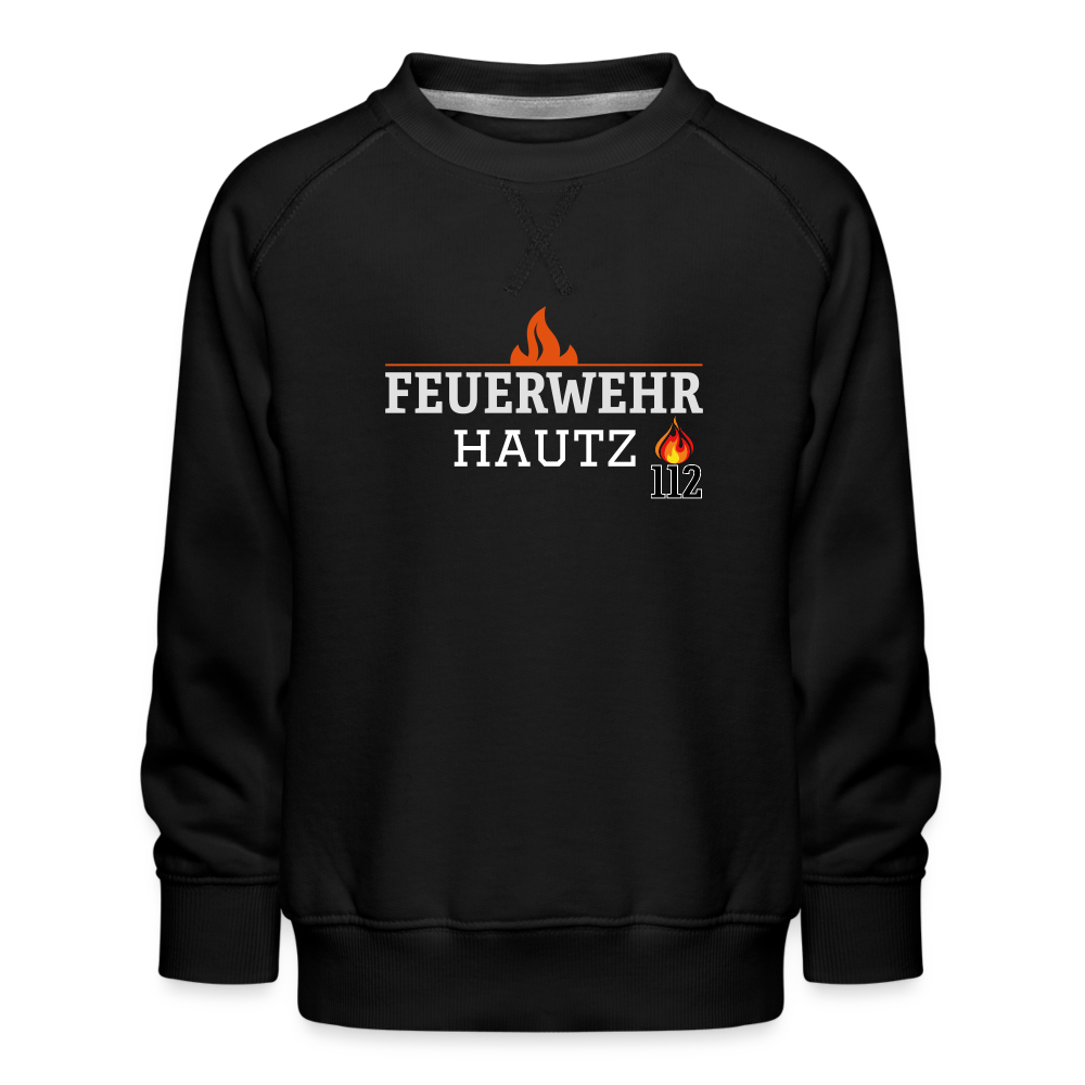 Feuerwehr Hautz Kinder Premium Pullover - Schwarz