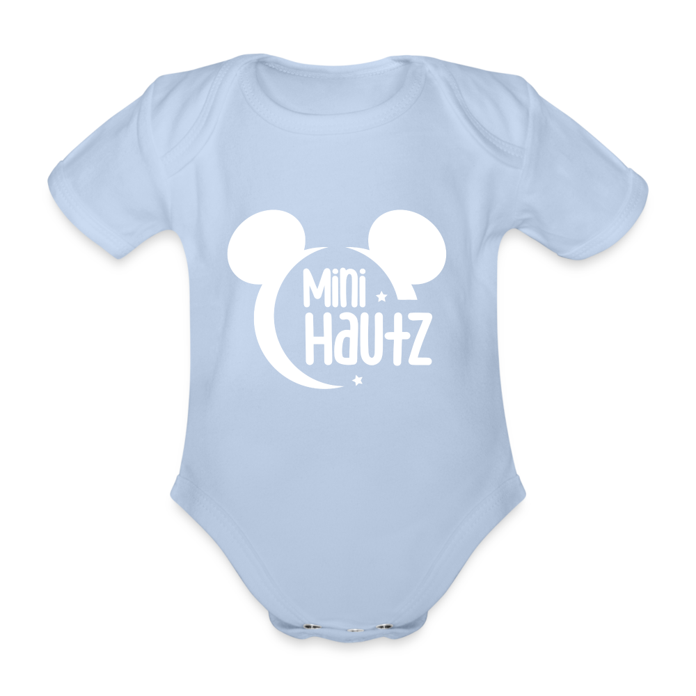 Mini Hautz Baby Bio-Kurzarm-Body - Sky