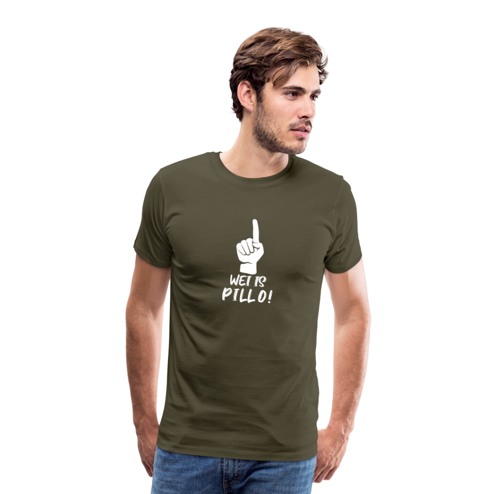 Wei is Pillo Männer Premium T-Shirt - Khaki