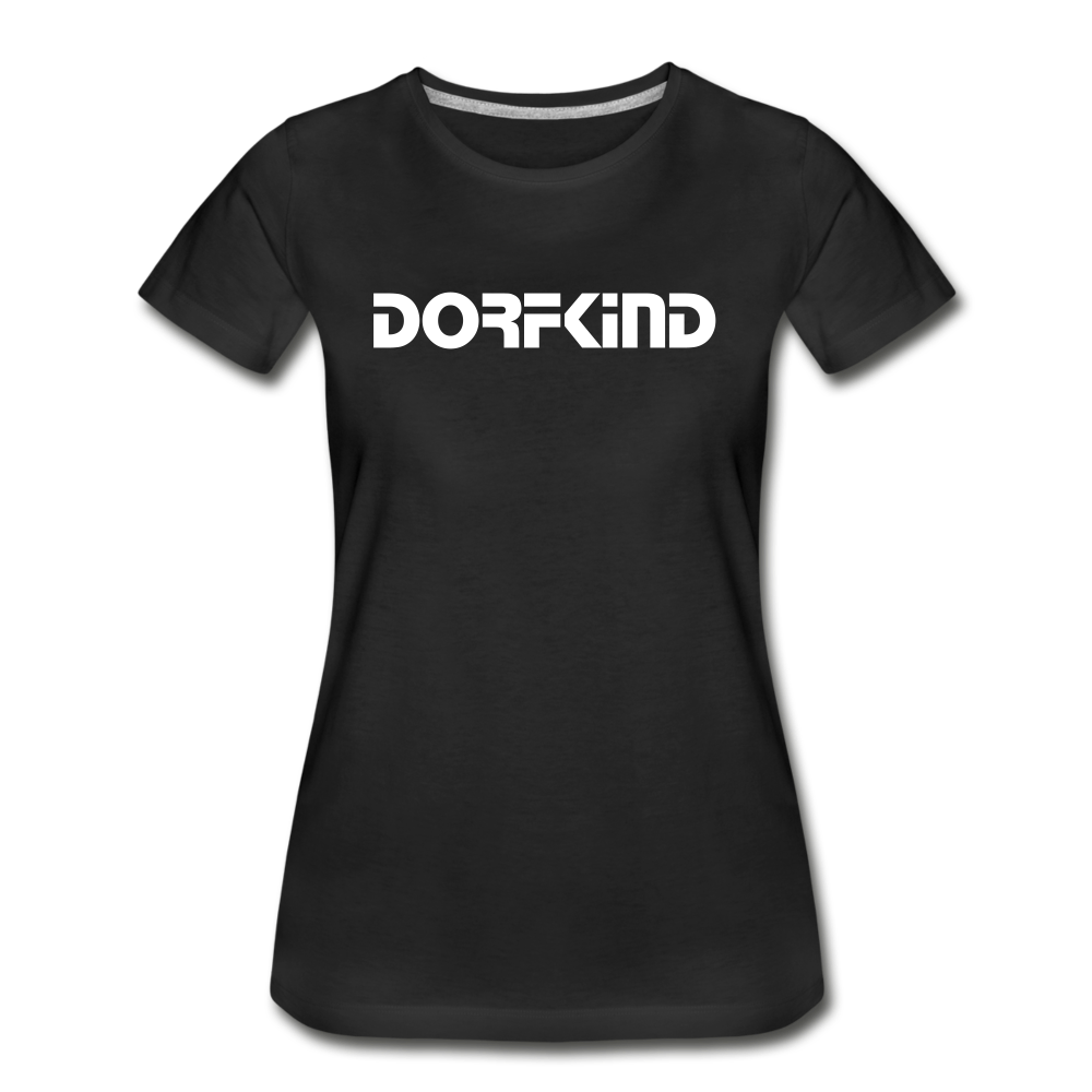 Dorfkind Frauen Premium Bio T-Shirt - Schwarz