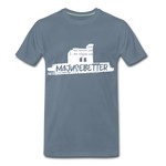 Majusebetter Männer Premium T-Shirt - Blaugrau