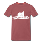 Majusebetter Männer Premium T-Shirt - washed Burgundy