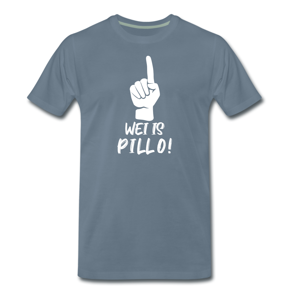 Pillo Männer Premium T-Shirt - Blaugrau