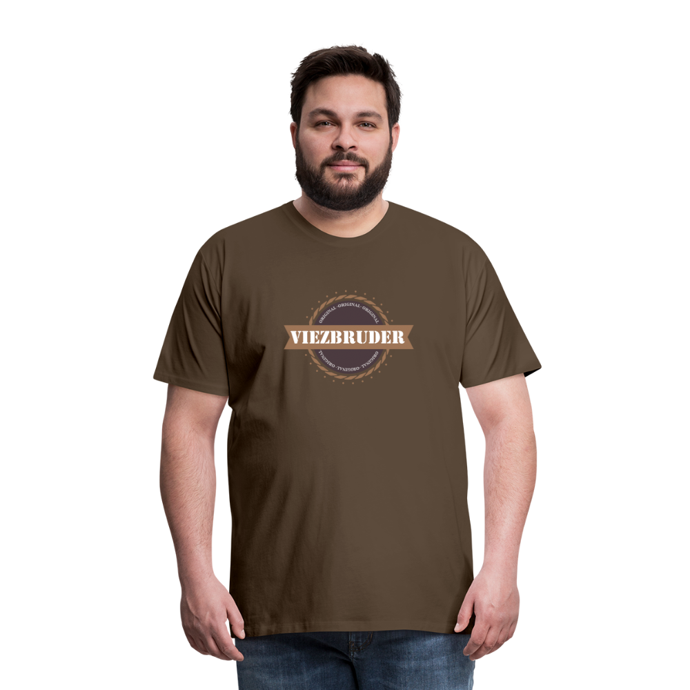 Viezbruder Männer Premium T-Shirt - Edelbraun
