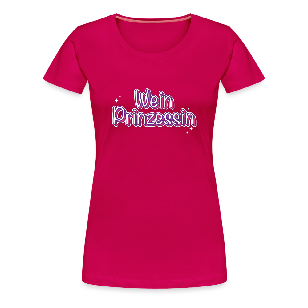 Weinprinzessin Frauen Premium T-Shirt - dunkles Pink