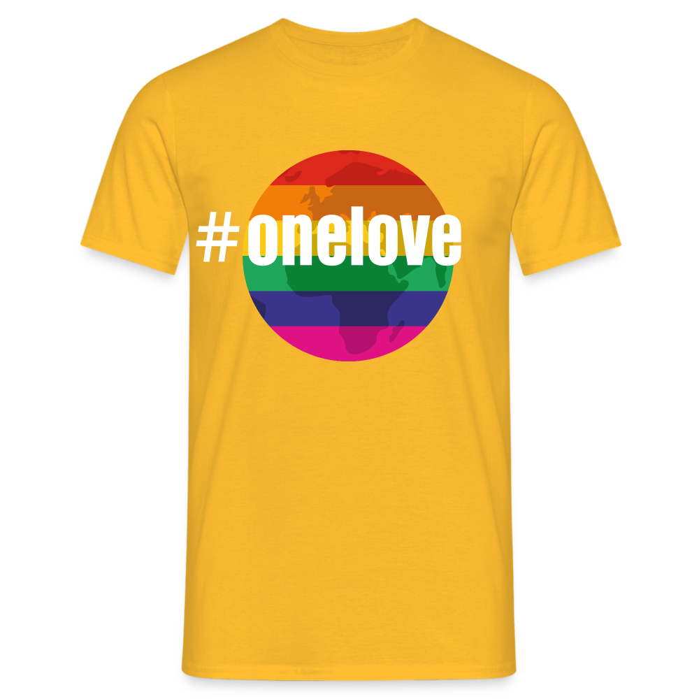 OneLove Männer T-Shirt - Gelb