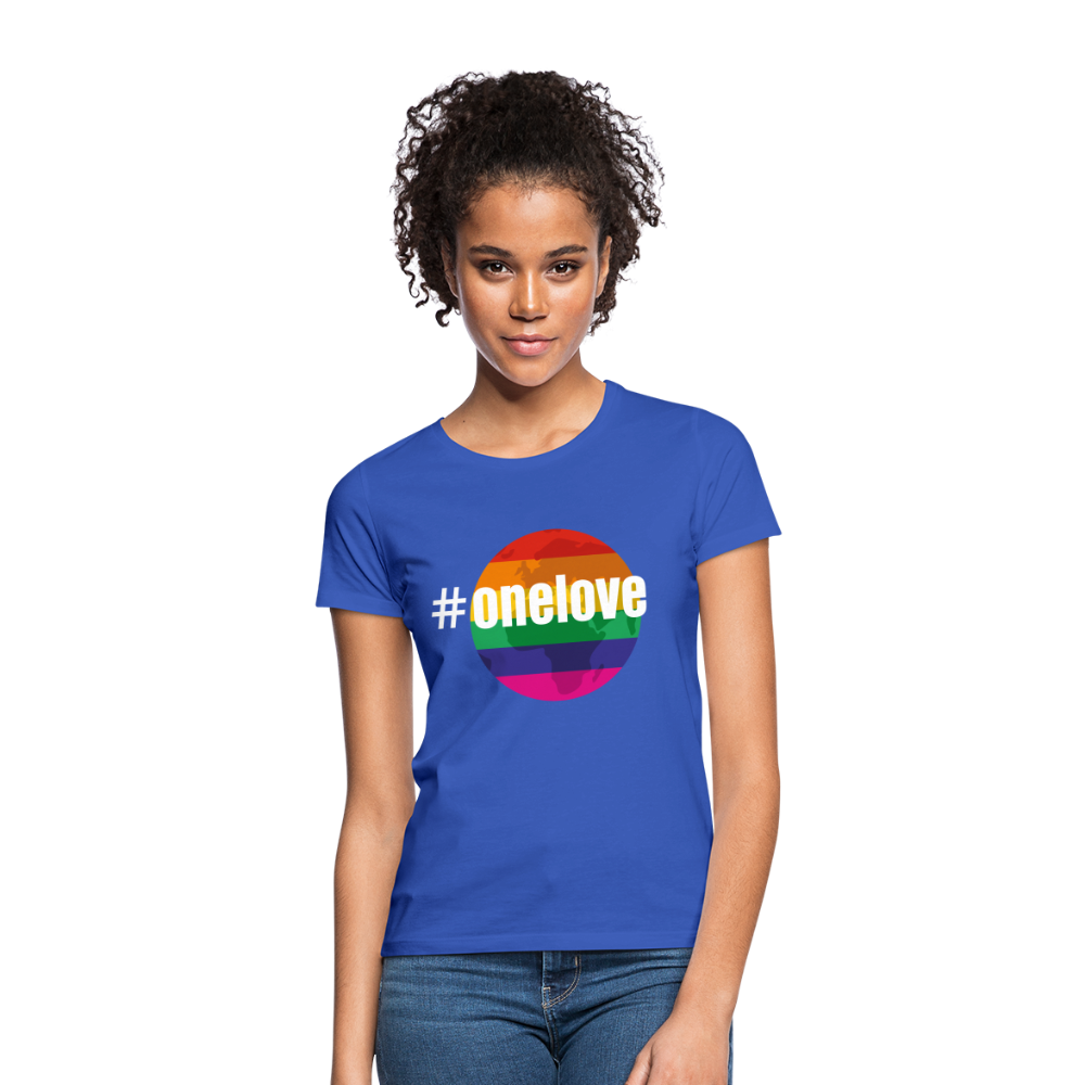 onelove Frauen T-Shirt - Royalblau