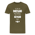 Dorfkind Motiv Männer Premium T-Shirt - Khaki