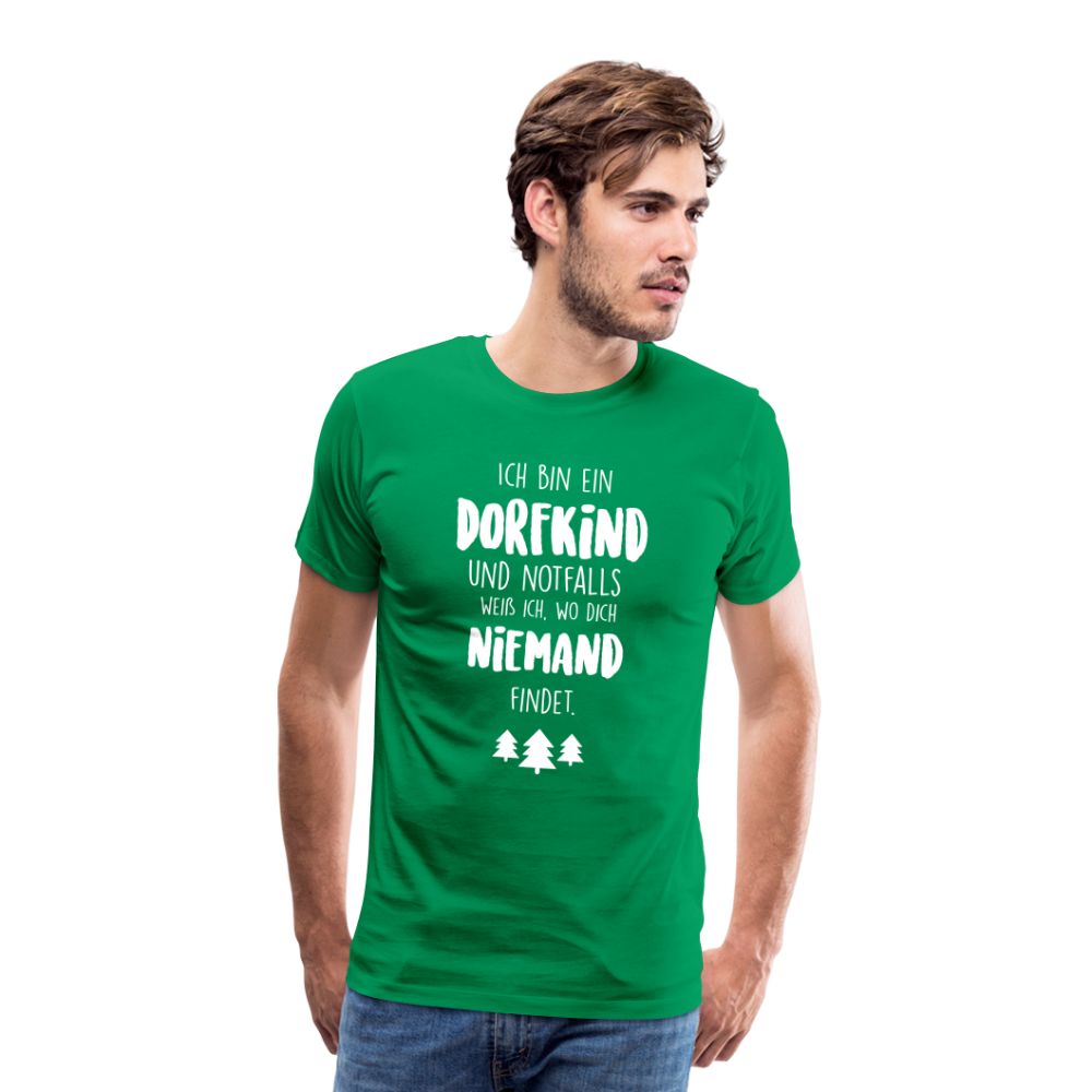 Dorfkind Motiv Männer Premium T-Shirt - Kelly Green