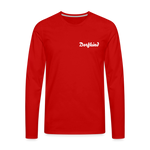 Dorfkind Männer Premium Langarmshirt - Rot