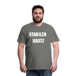 Stabilen Hautz Männer Premium T-Shirt - Asphalt
