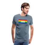 Pride Männer Premium T-Shirt - Blaugrau