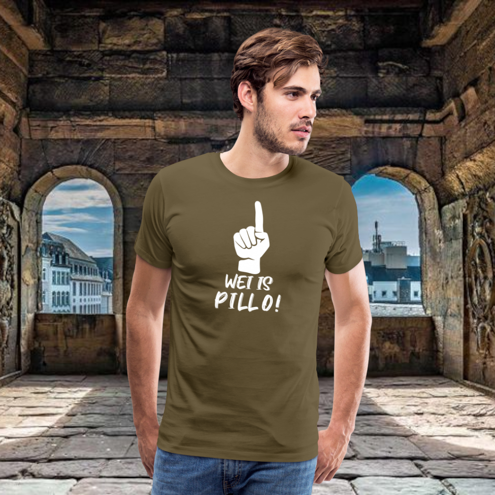 Wei is Pillo Männer Premium T-Shirt