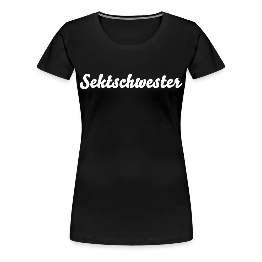 Sektschwester Frauen Premium T-Shirt - Schwarz