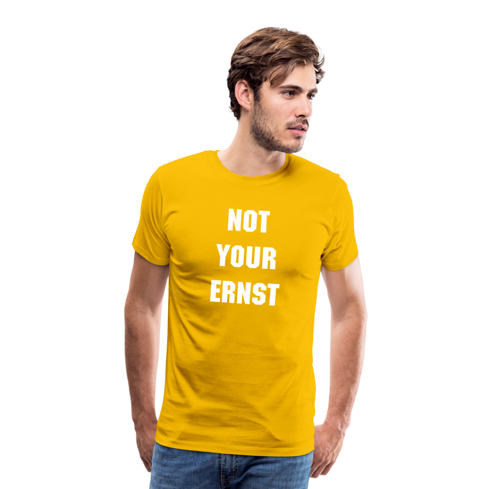 Not your Ernst Männer Premium T-Shirt - Sonnengelb