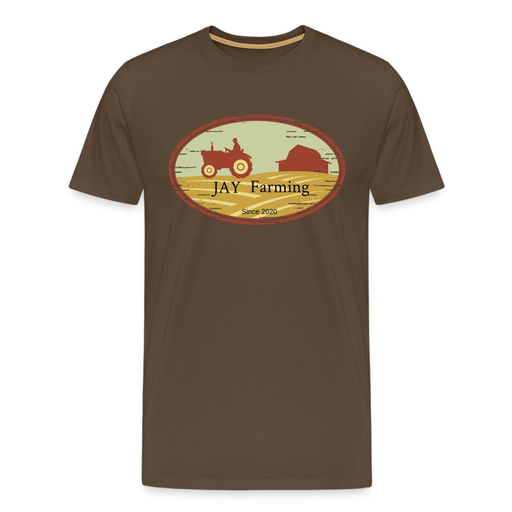 Jay Farming Männer Premium T-Shirt - Edelbraun