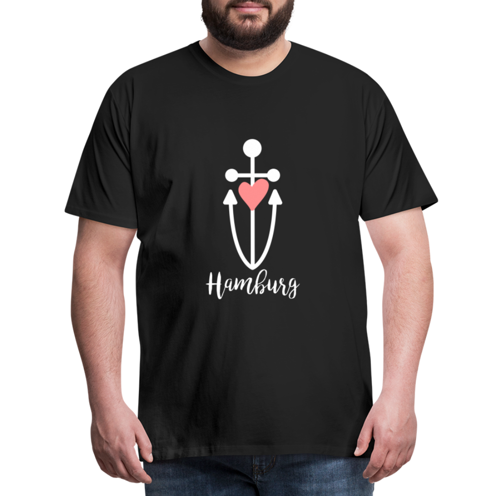 Hamburg Männer Premium T-Shirt - Schwarz