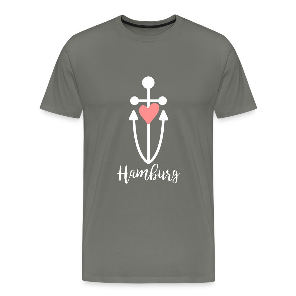Hamburg Männer Premium T-Shirt - Asphalt