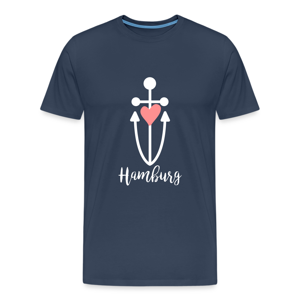 Hamburg Männer Premium T-Shirt - Navy