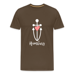 Hamburg Männer Premium T-Shirt - Edelbraun