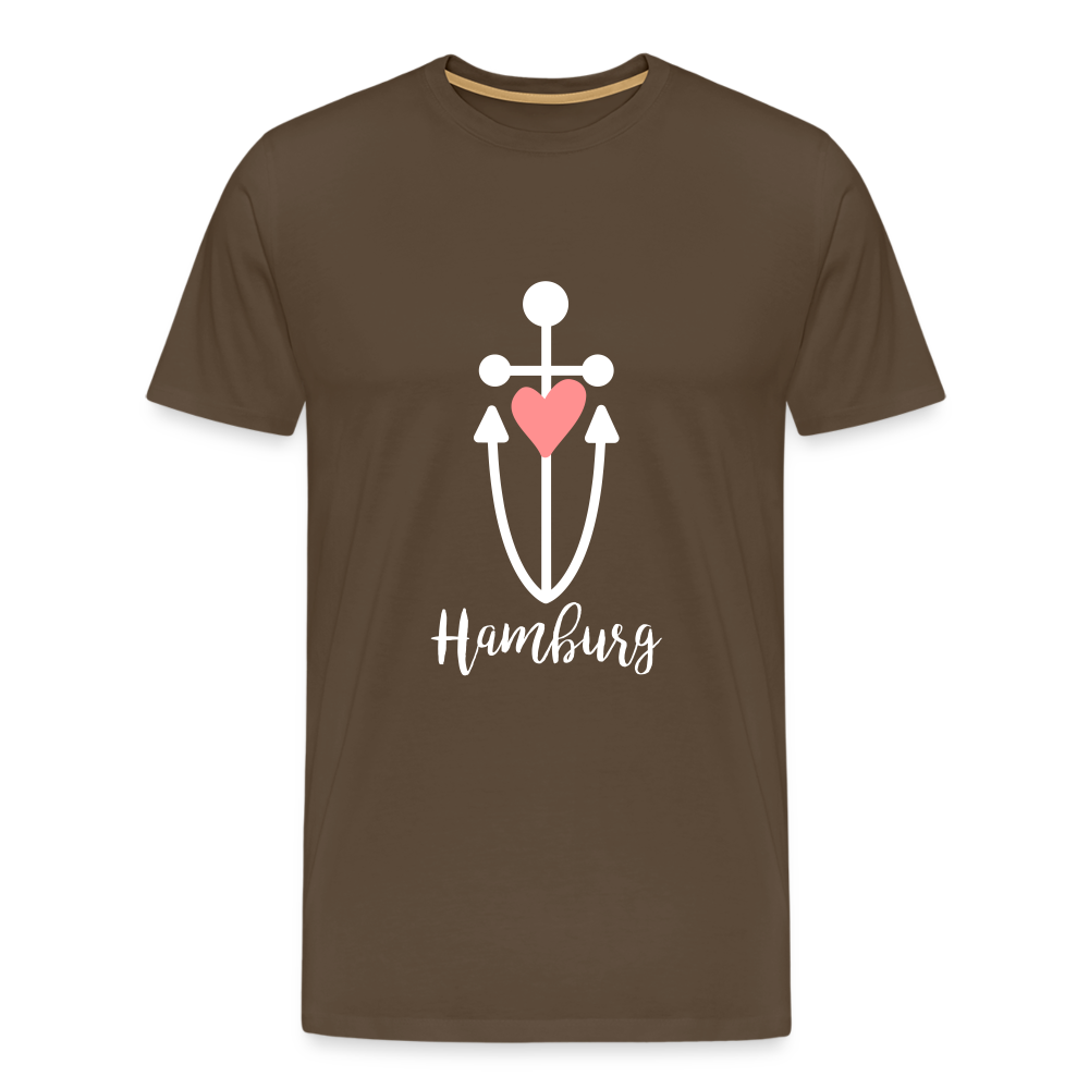 Hamburg Männer Premium T-Shirt - Edelbraun
