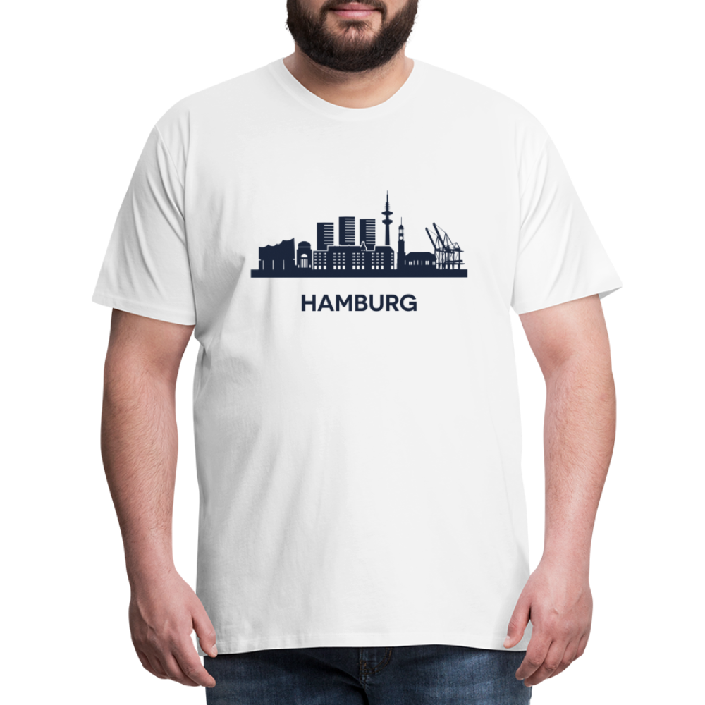 Hamburg Männer Premium T-Shirt - weiß