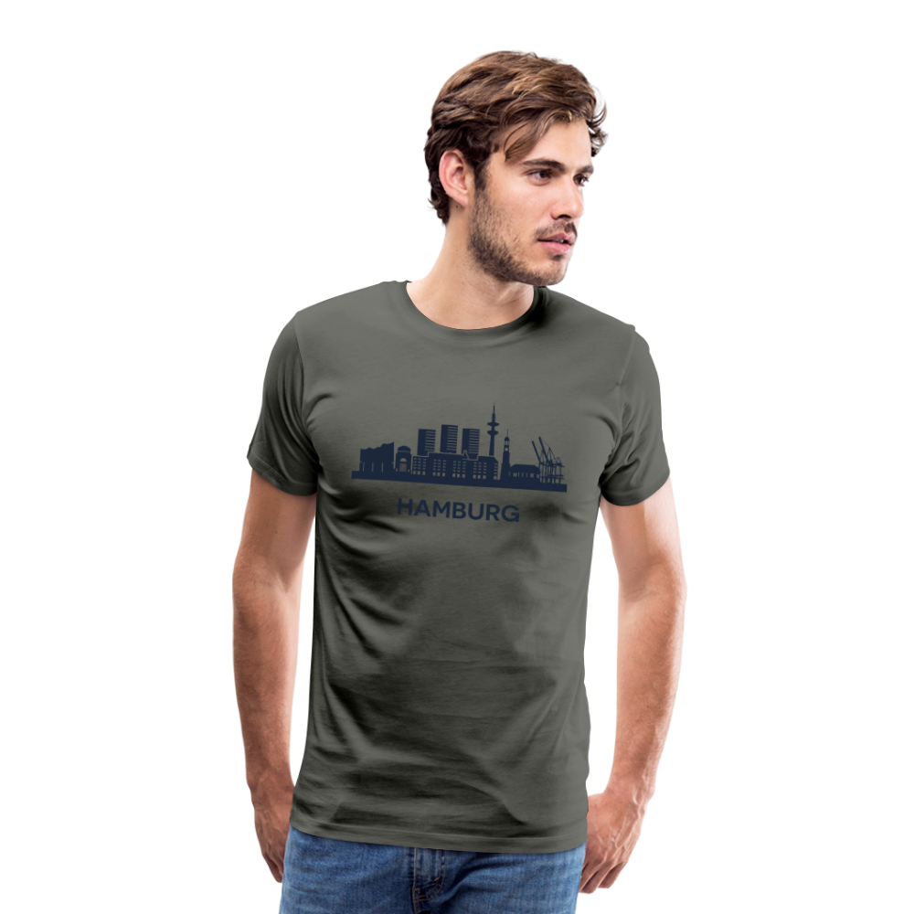 Hamburg Männer Premium T-Shirt - Asphalt