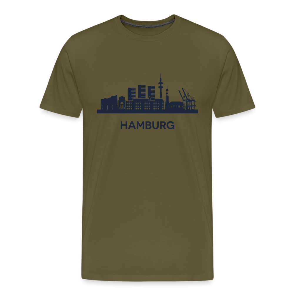 Hamburg Männer Premium T-Shirt - Khaki