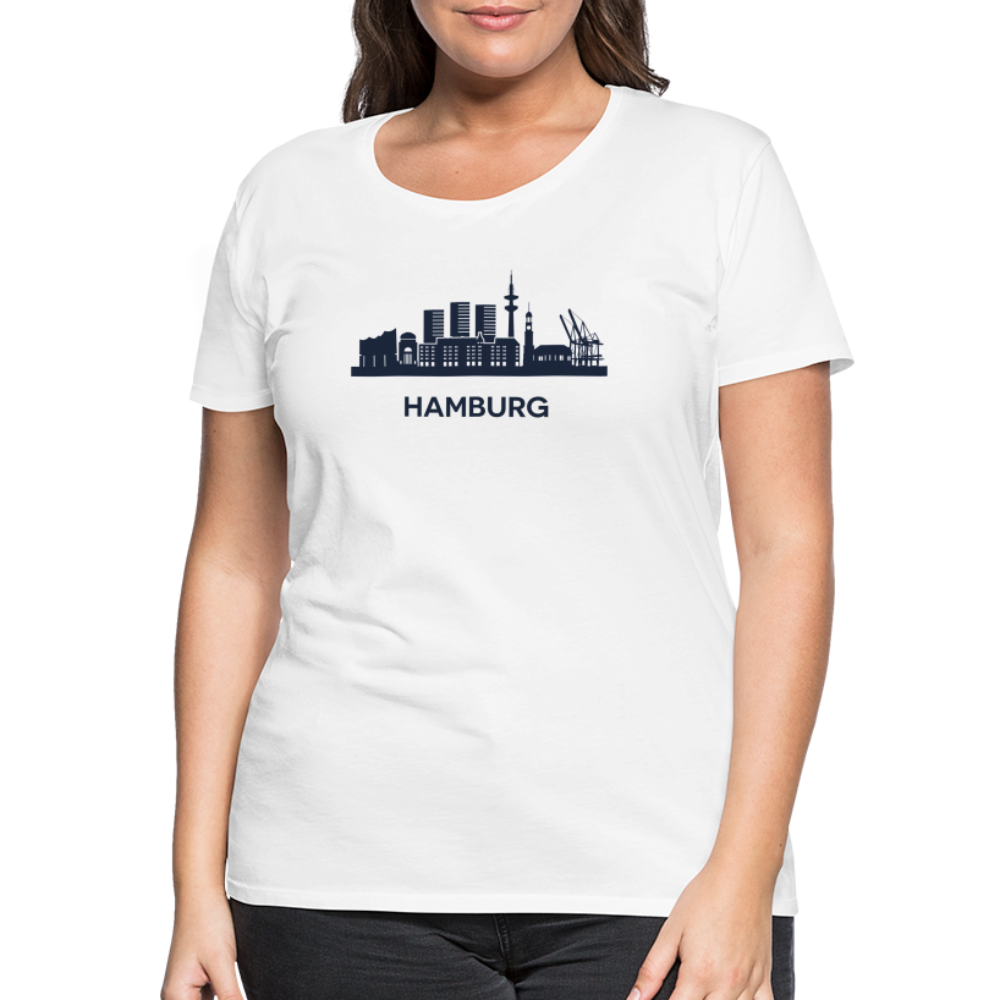 Hamburg Frauen Premium T-Shirt - weiß