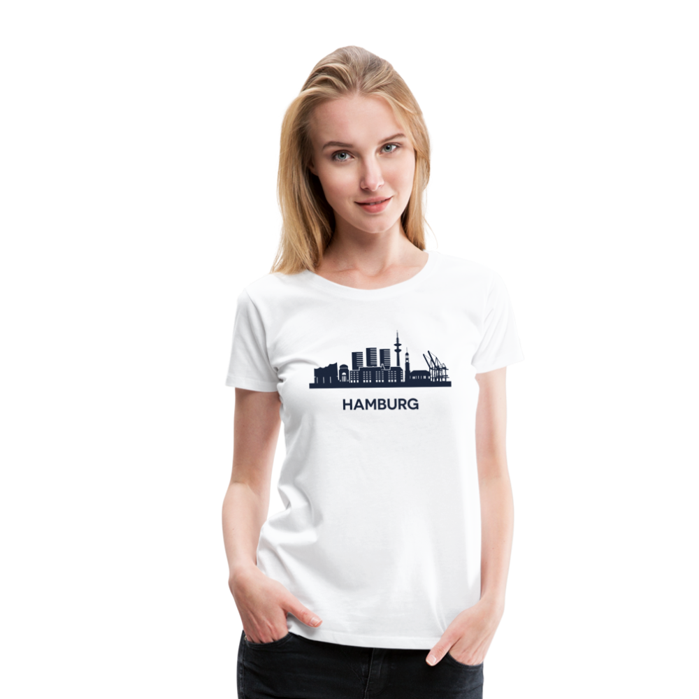 Hamburg Frauen Premium T-Shirt - weiß