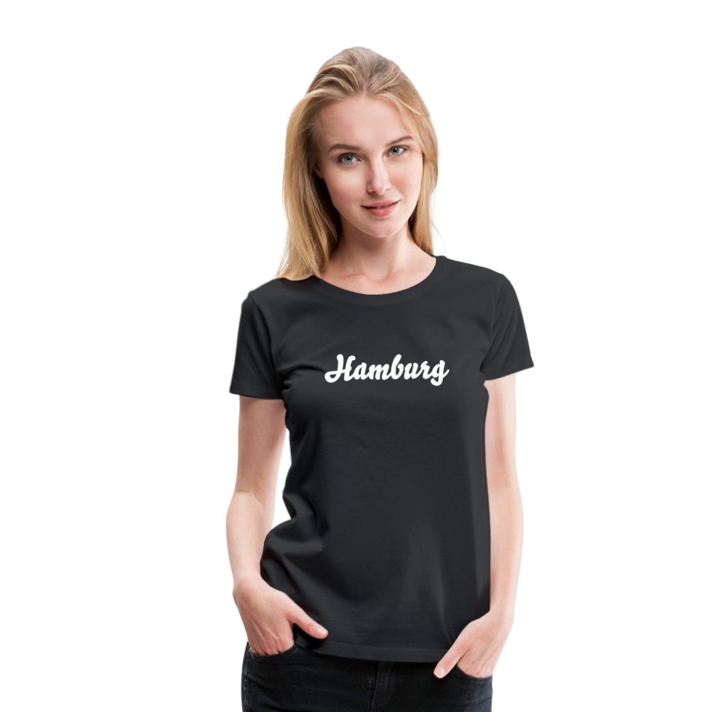 Hamburg Frauen Premium T-Shirt - Schwarz