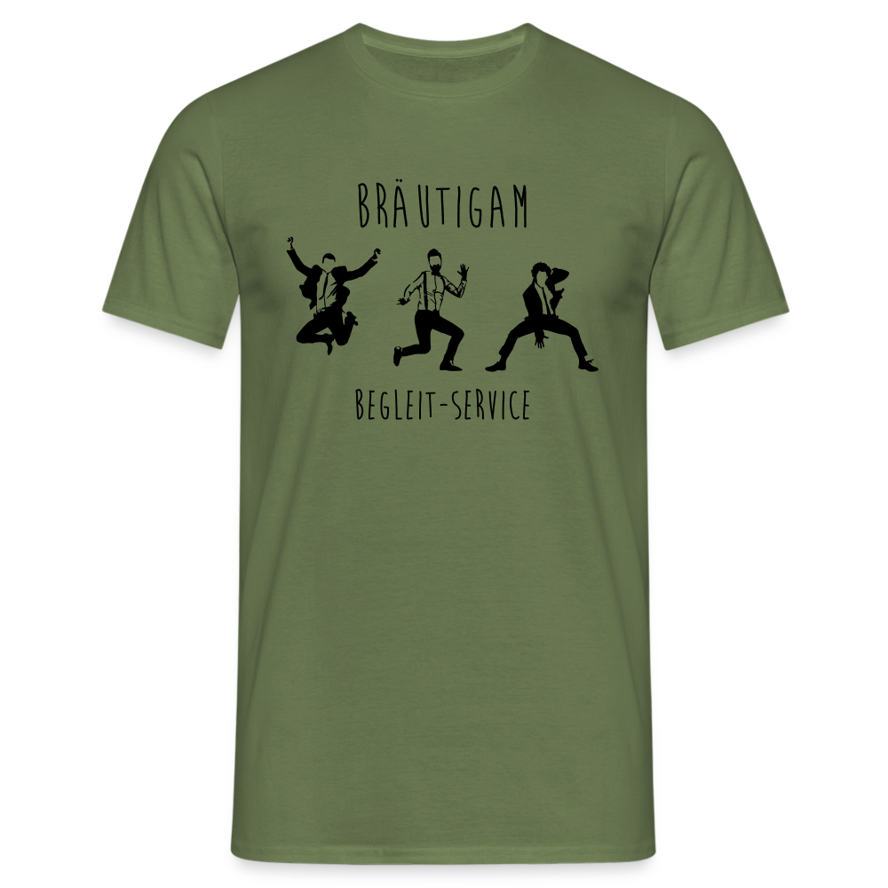 Bräutigam Männer T-Shirt - Militärgrün