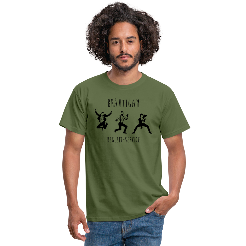 Bräutigam Männer T-Shirt - Militärgrün