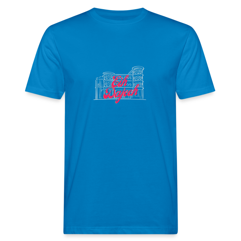 Eih Dajeeh Männer Bio-T-Shirt - Pfauenblau