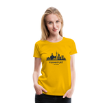 FRANKFURT Frauen Premium T-Shirt - Sonnengelb