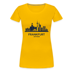 FRANKFURT Frauen Premium T-Shirt - Sonnengelb