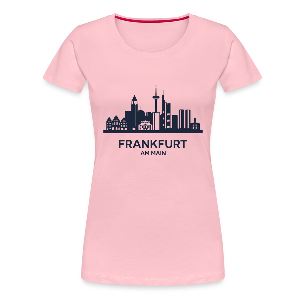 FRANKFURT Frauen Premium T-Shirt - Hellrosa