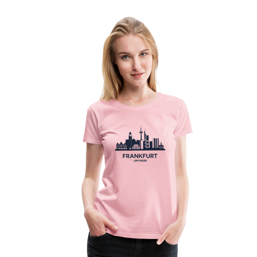 FRANKFURT Frauen Premium T-Shirt - Hellrosa