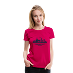 FRANKFURT Frauen Premium T-Shirt - dunkles Pink