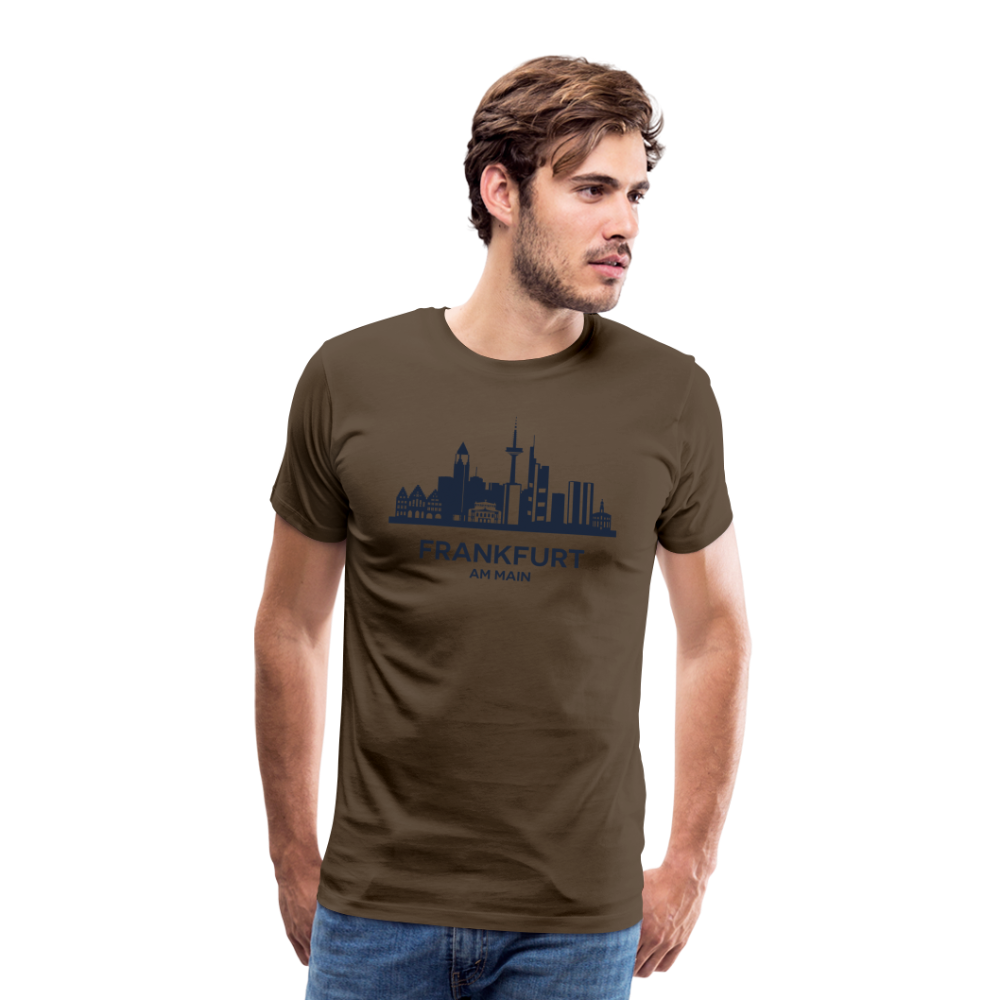 FRANKFURT Männer Premium T-Shirt - Edelbraun