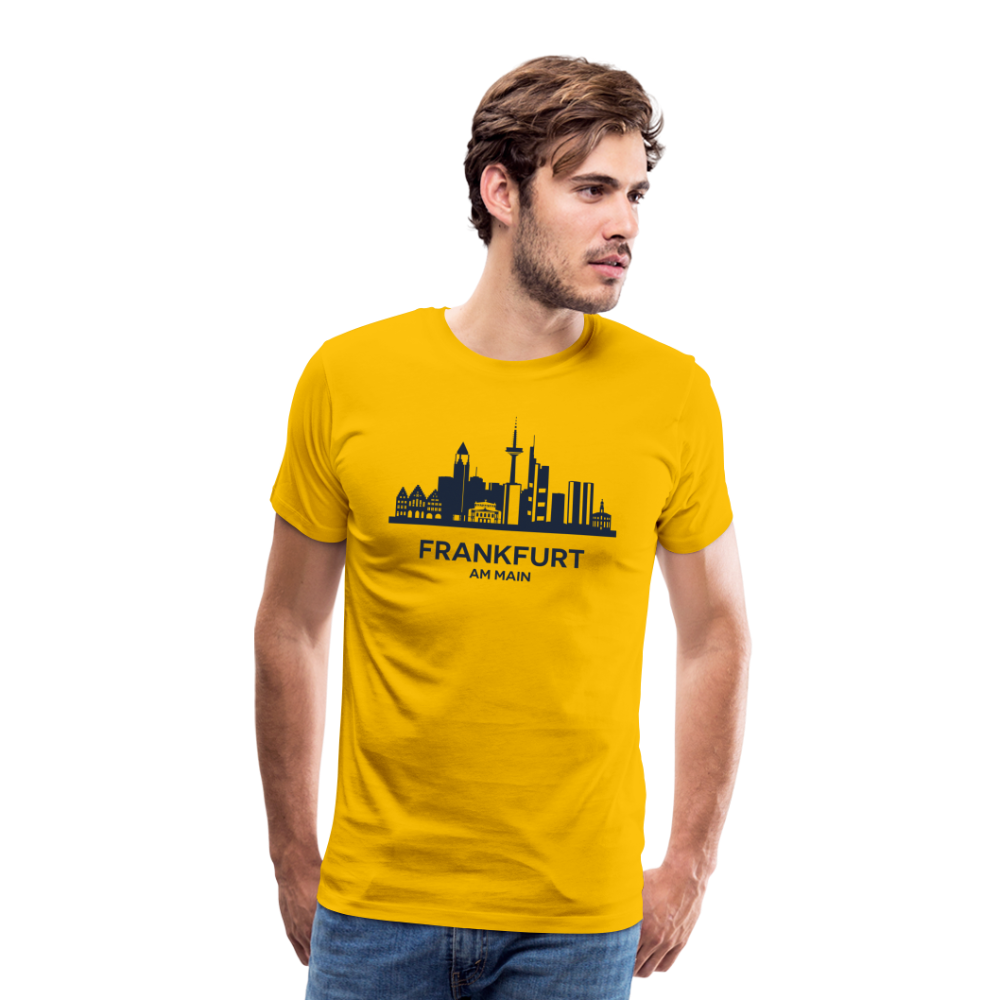 FRANKFURT Männer Premium T-Shirt - Sonnengelb