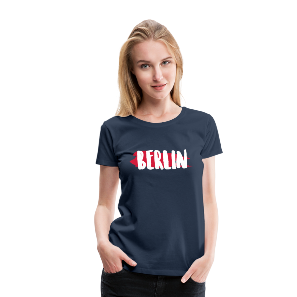 BERLIN Frauen Premium T-Shirt - Navy