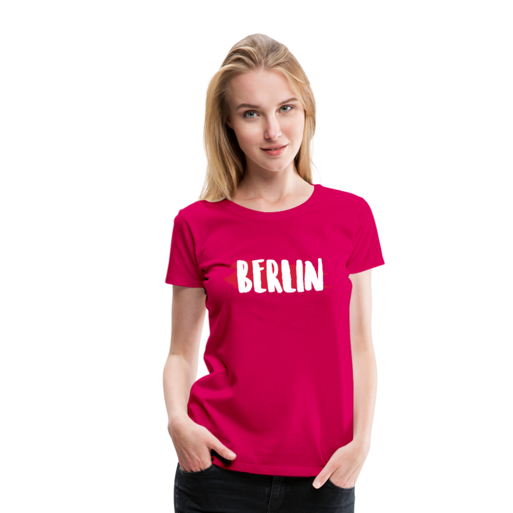 BERLIN Frauen Premium T-Shirt - dunkles Pink