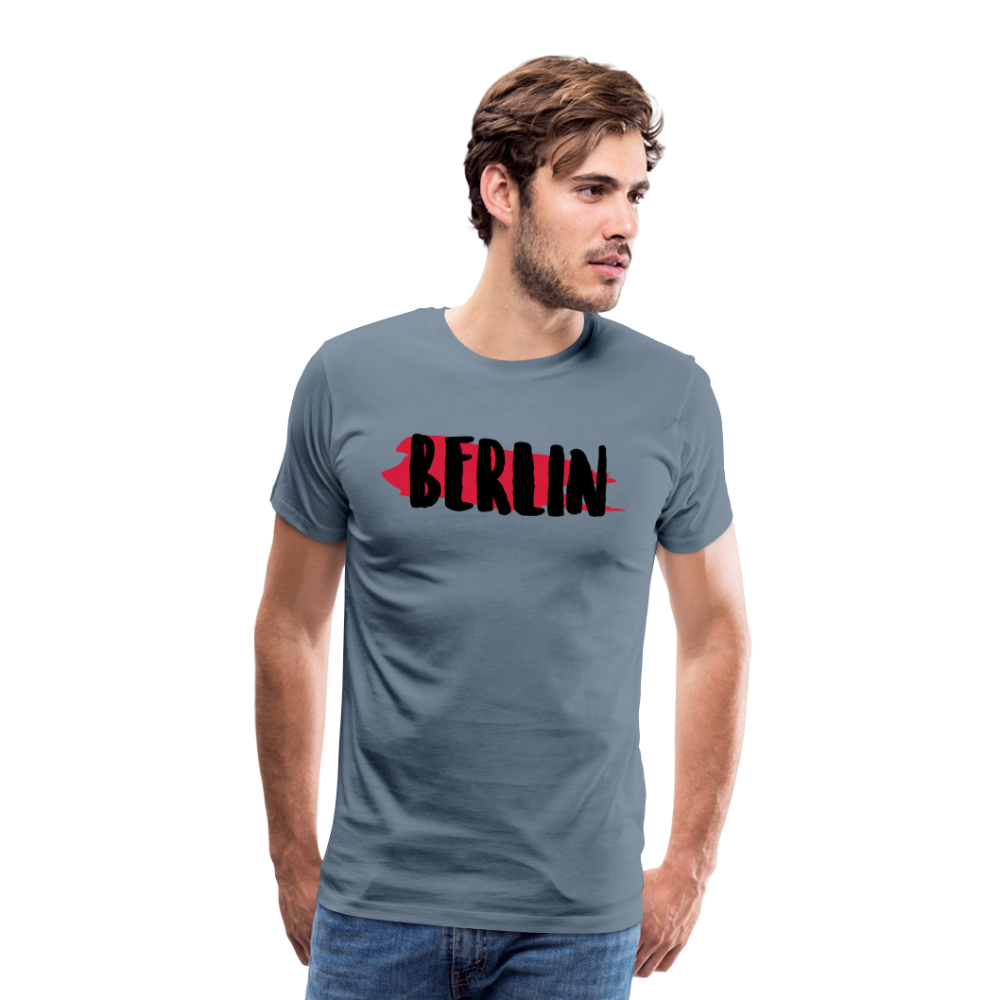 BERLIN Männer Premium T-Shirt - Blaugrau