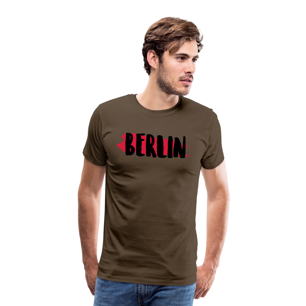 BERLIN Männer Premium T-Shirt - Edelbraun