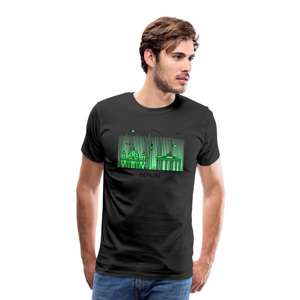BERLIN Männer Premium T-Shirt - Schwarz
