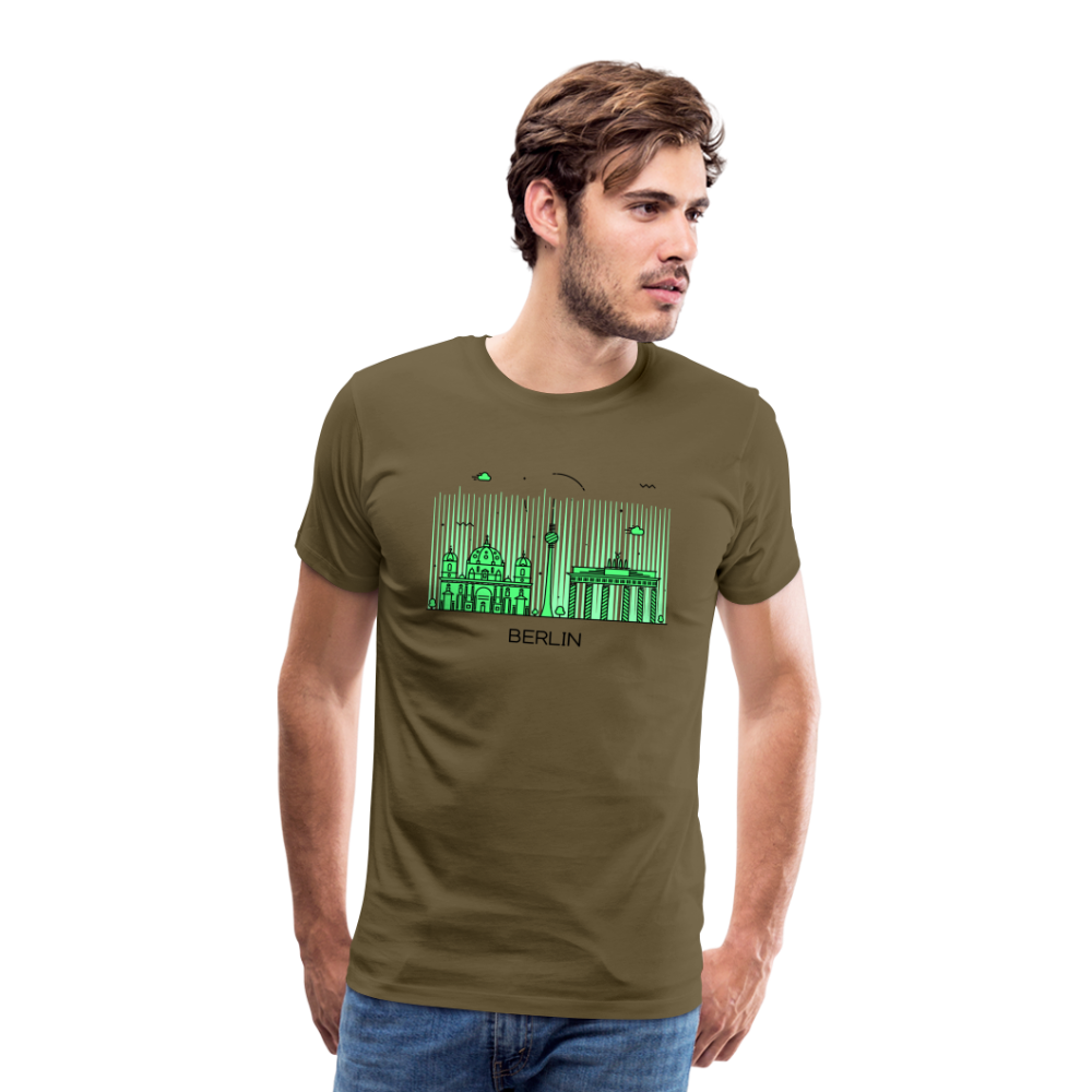 BERLIN Männer Premium T-Shirt - Khaki