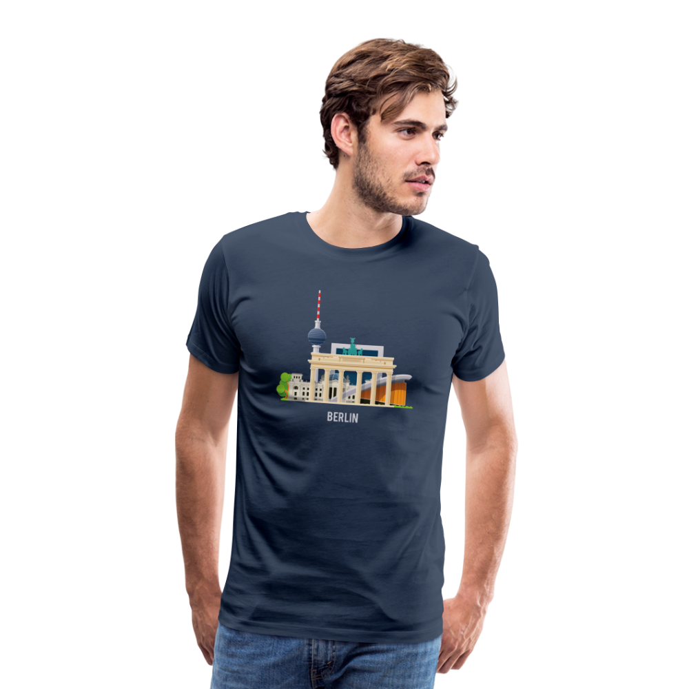 BERLIN Männer Premium T-Shirt - Navy